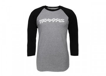 TRX1369-XL Shirt Raglan Traxxas-logo Grey/Black XL (Premium Fit)