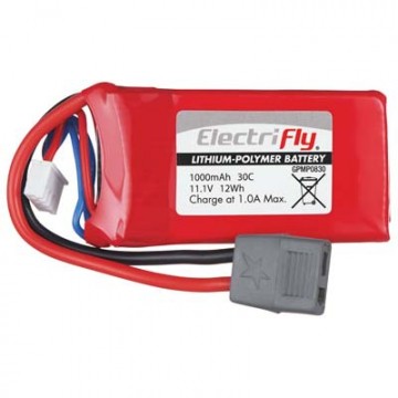 Li-Po Battery 3S 11,1V 1000mAh 30C T-Connector - UDSALG