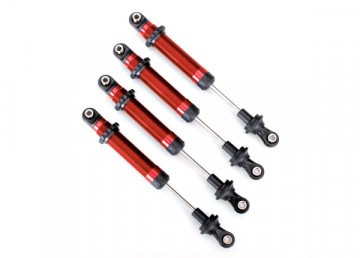 Traxxas 8160R Shocks GTS Red (4) (Use with Lift Kit #8140R) TRX-4