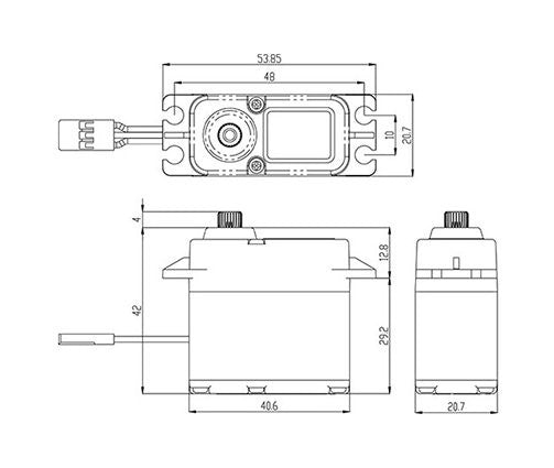 Savox SW-1210SG - digital Coreless Motor steel gear