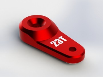 AR340104 Servo Horn Metal 23T Aluminum Red