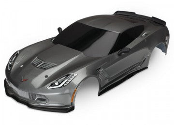 Traxxas 8386A Body Chevrolet Corvette Z06 Grey Painted