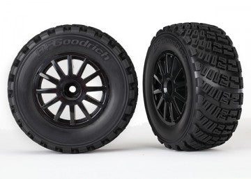 Traxxas 7473T Tires & Wheels BFGoodrich/Black Rally 1/10 TSM (2)