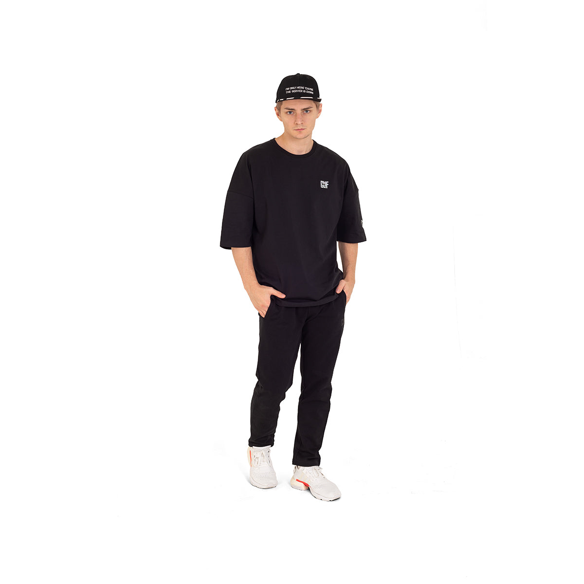 FragON - Holografic Logo Oversize T-shirt Black, S/M