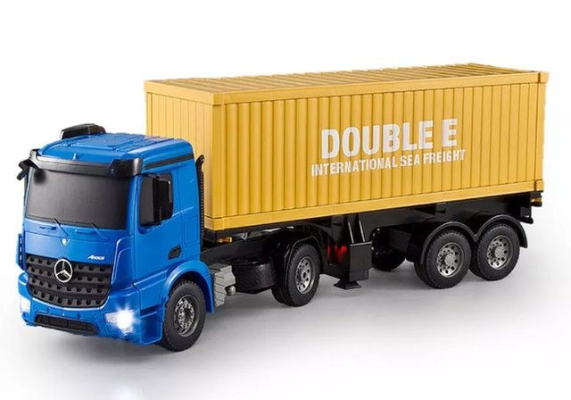 Fjernstyret Mercedes-Benz lastbil med trailer m. container - Arocs