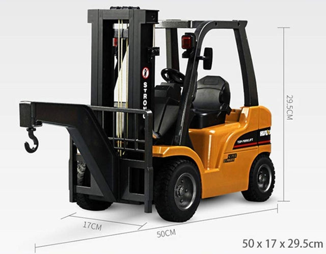 Stor fjernstyret gaffeltruck - mange funktioner