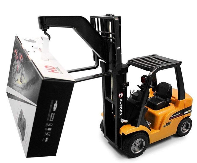 Stor fjernstyret gaffeltruck - mange funktioner