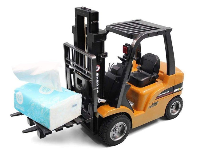 Stor fjernstyret gaffeltruck - mange funktioner