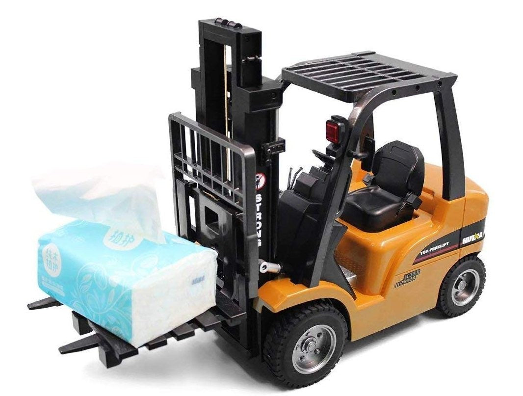 Stor fjernstyret gaffeltruck - mange funktioner