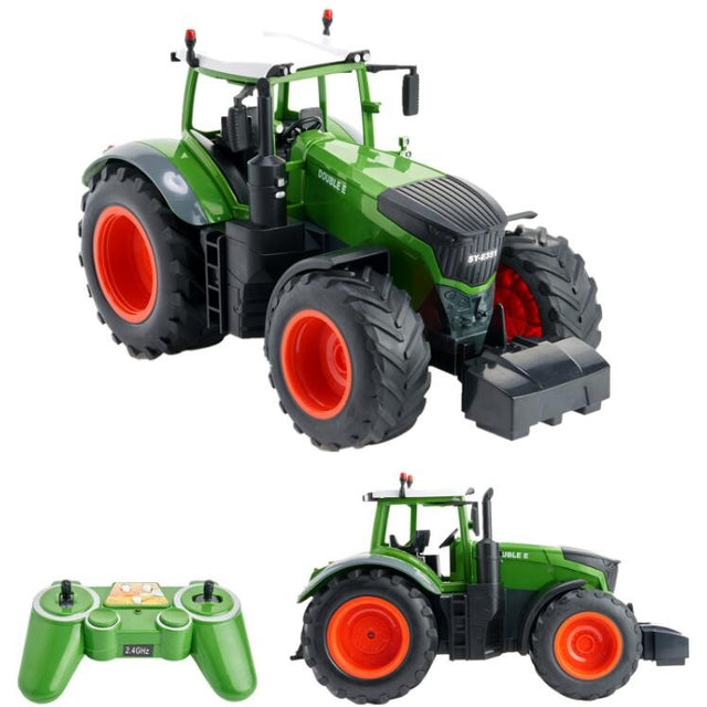 Stor fjernstyret traktor