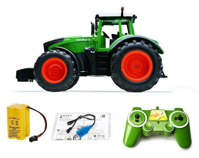 Stor fjernstyret traktor