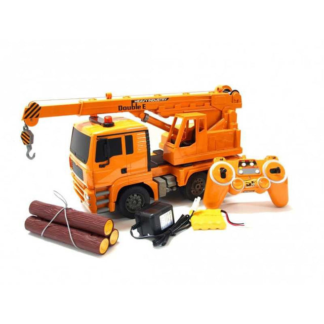 Stor fjernstyret lastbil kran