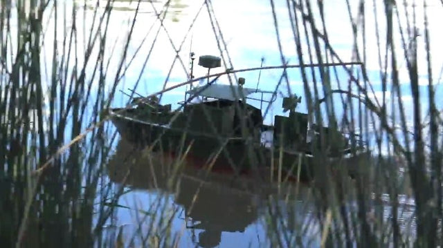 Fjernstyret patruljemotorbåd vietnamkrig stil