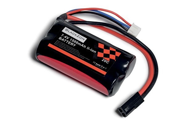 Blackzon ekstra LiPo-batteri m. sort stik