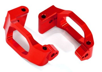 Traxxas 8932R Caster Blocks Alu Red (Pair) Maxx* (Replaced by #10232-RED)