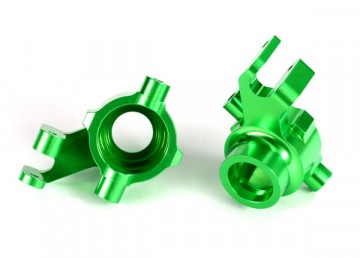 Traxxas 8937G Steering Blocks Alu Green (Pair) Maxx* (Replaved by #10237-GRN)