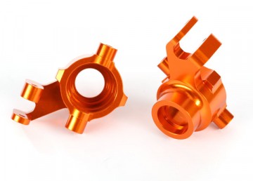 Traxxas 8937A Steering Blocks Alu Orange (Pair) Maxx* (Replaced by #10237-ORNG)