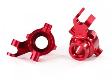 Traxxas 8937R Steering Blocks Alu Red (Pair) Maxx* (Replaced by #10237-RED)