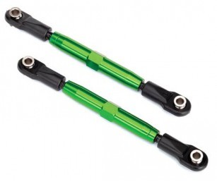 Traxxas 3644G - Turnbuckle Complete Alu Green Camber Link 73mm (2)