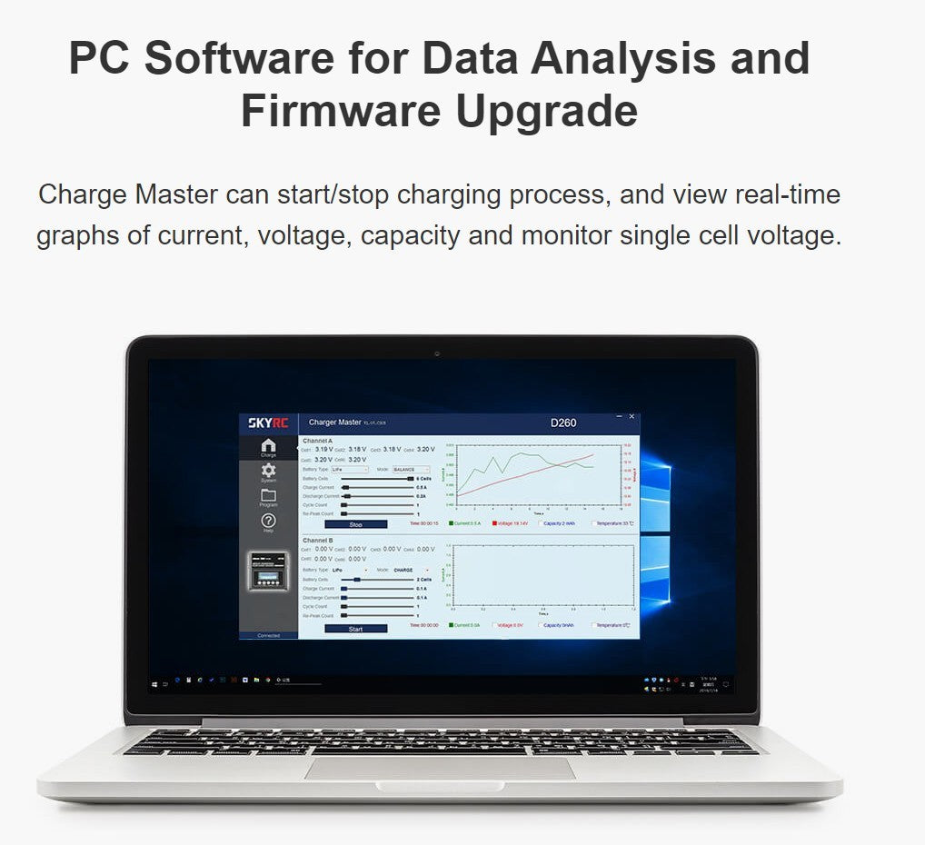 SkyRC D250 Ultimate Duo 250W - AC/DC Balance Charger / Discharger / Power Supply