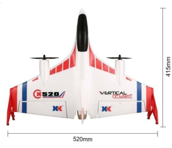 X520 - det perfekte fjernstyret fly - BRUSHLESS power