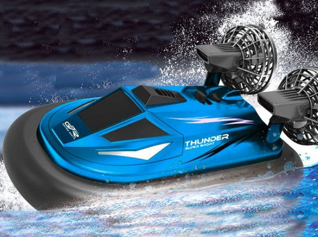 Sejt lille nemt fjernstyret luftpudebåd / Hovercraft!