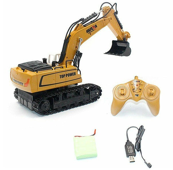 Fjernstyret gravemaskine med autograv - fuld styrbar!
