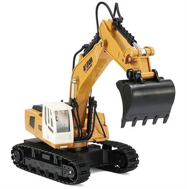 Fjernstyret gravemaskine med autograv - fuld styrbar!