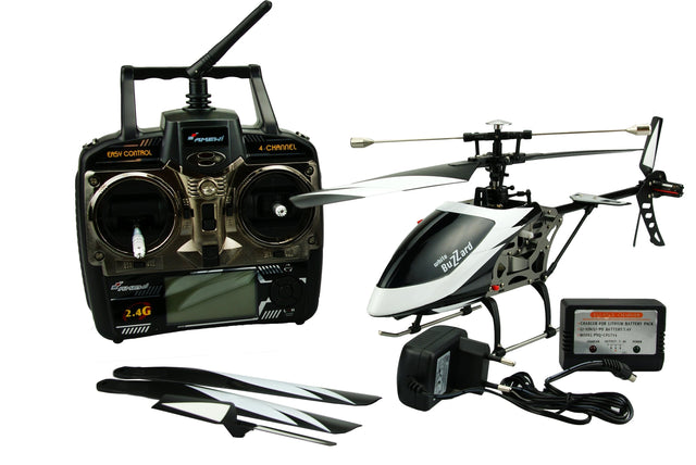BUZZARD Helikopter med LCD sender 4CH 2,4GHz