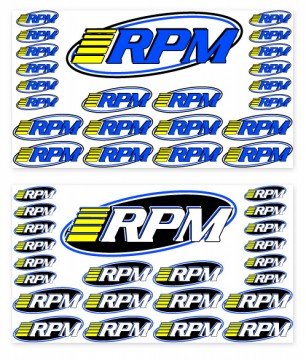 RPM Decal Sheet Pro Logo RPM (2) - 70005