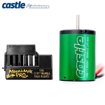 Castle Creations MAMBA MAX PRO 1:10 25V Car ESC w/1406-6900 motor - 010-0066-08