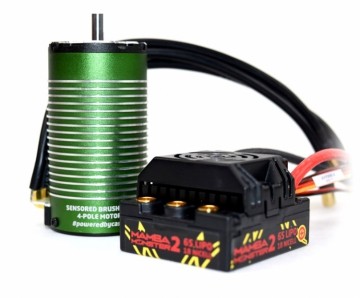 Castle Creations MAMBA MONSTER-2 1:8 25V WP ESC & 1515-2200KV Sensored Motor - 010-0108-03