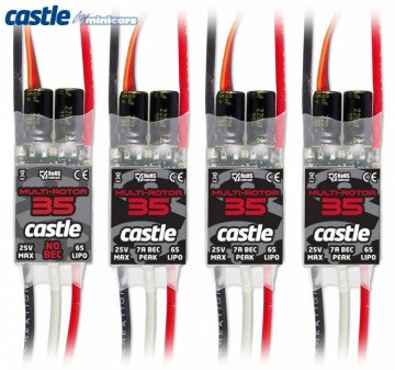 Castle Creations QuadPack 35 - Multi Rotor 35A ESC's (4) - CC-010-0125-00