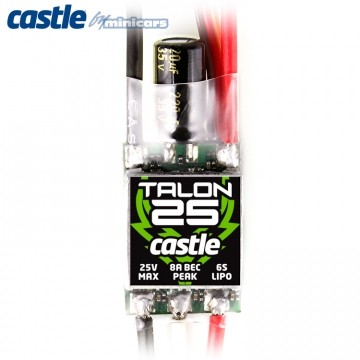 Castle Creations TALON 25 - 2S-6S 25A 5A-BEC ESC - CC-010-0128-00
