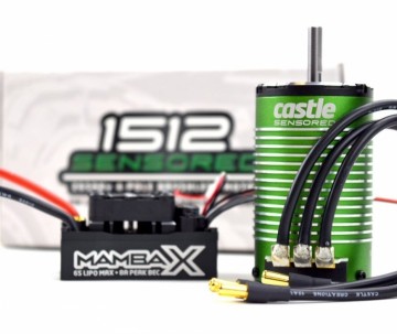 Castle Creations MAMBA X Sensor ESC with 1512-1800KV Combo E-Buggy - 010-0155-06