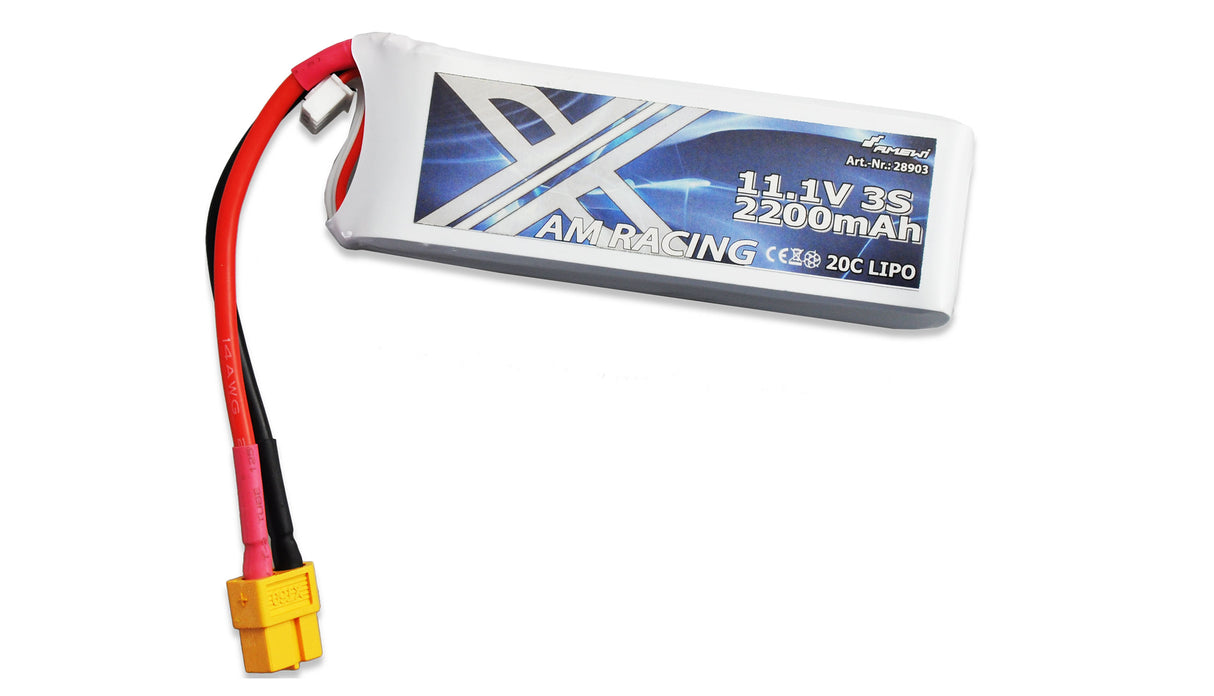 LiPo Batteri 3S 11,1V 2200mAh 20C Softcase, XT60