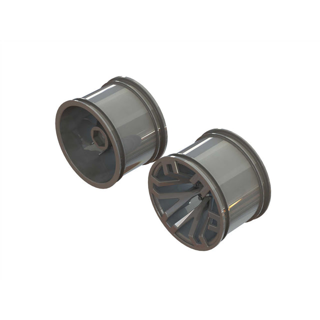 ARRMA MT 2.8 Wheel 14mm Hex Gun Metal (2)