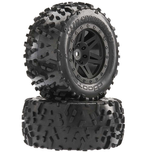ARRMA 1/8 Sand Scorpion DB XL Rear 2.2/3.0 Pre-Mounted Tires 12mm Hex Black (2)