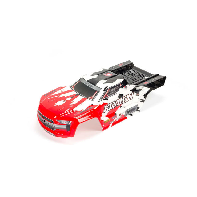 ARRMA Kraton 4x4 BLX Painted Trimmed Body with Decals Red