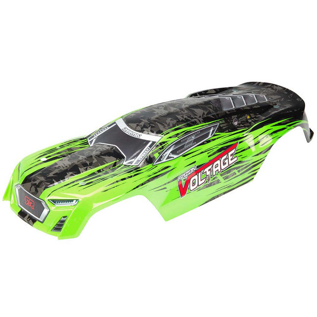 ARRMA Painted Body with Decals Green/Black Fazon Voltage