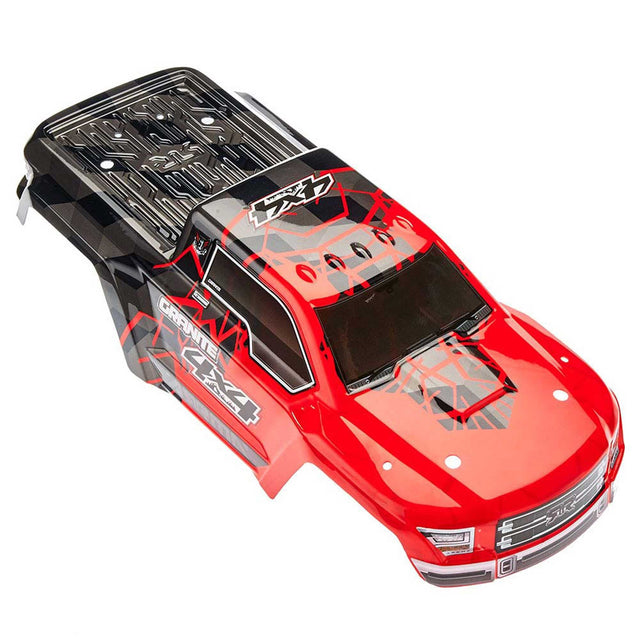 ARRMA Painted Body with Decal Trim Red Granite 4x4 Mega