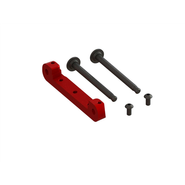 ARRMA Front Upper Aluminum Suspension Mount CNC Red EXB
