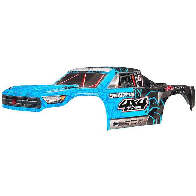 ARRMA 1/10 Painted Body with Decals Blue Senton 4x4 Mega