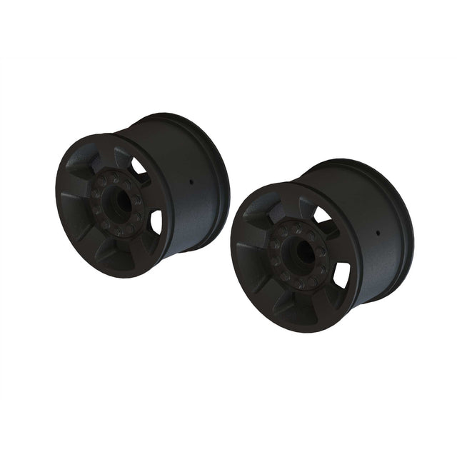 ARRMA 1/10 Front/Rear 2.8 Wheels 14mm Hex Black (2)