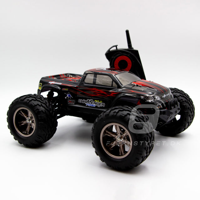 HURTIG Fed fjernstyret bil - Wild Challenger monster truck
