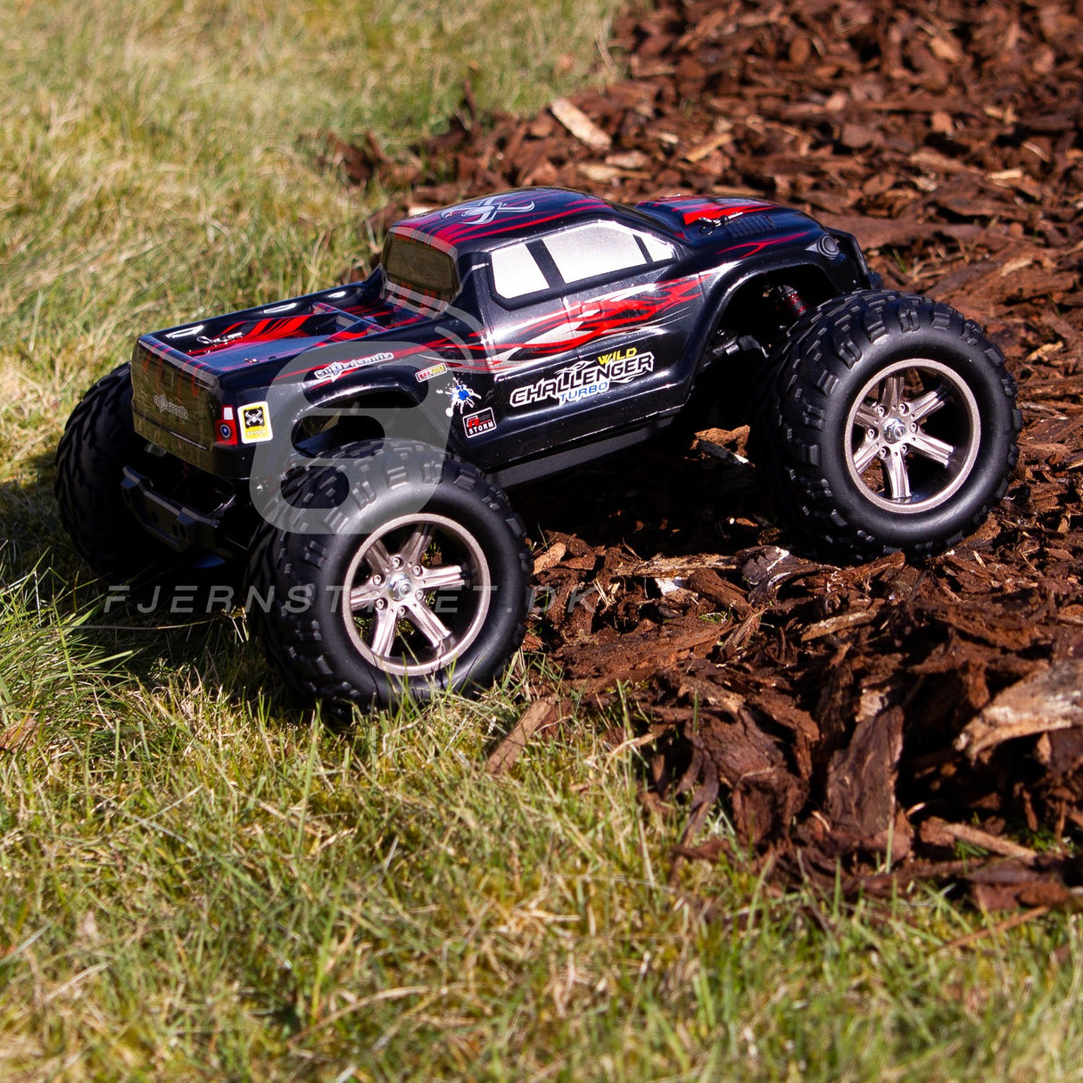 HURTIG Fed fjernstyret bil - Wild Challenger monster truck
