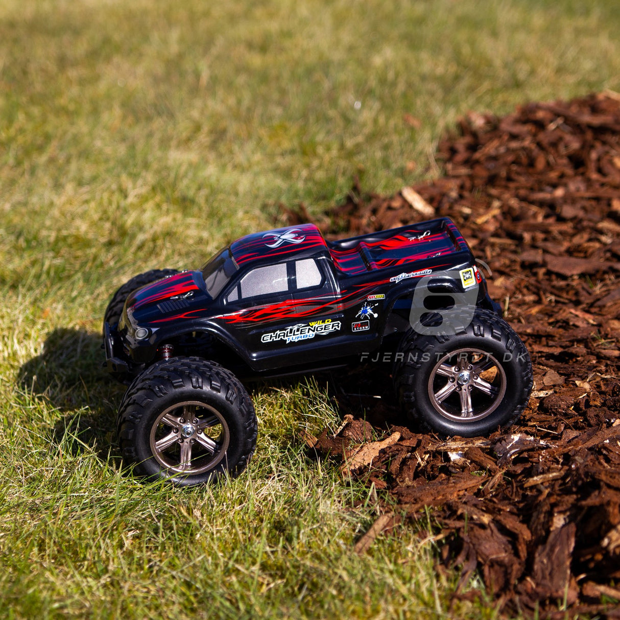 HURTIG Fed fjernstyret bil - Wild Challenger monster truck