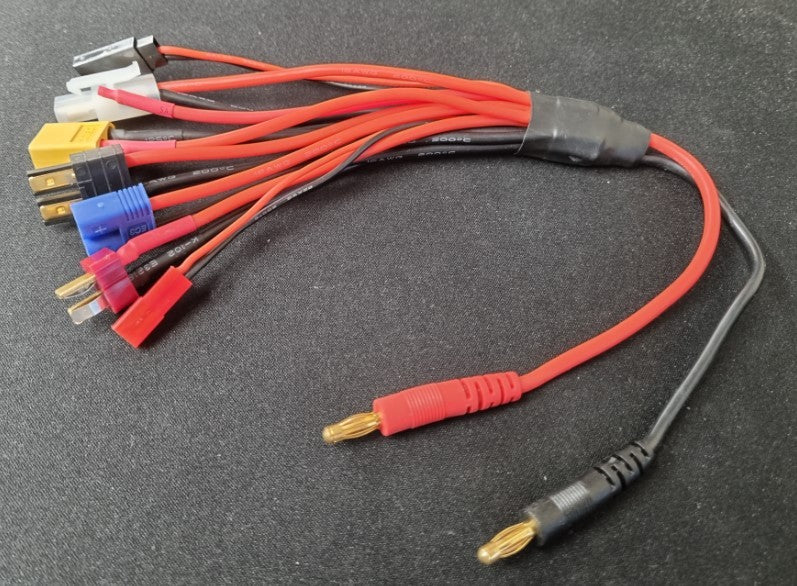 Bullet 4mm to XT60 - EC3 - TRX - Deans - Tamiya - JST - Futaba