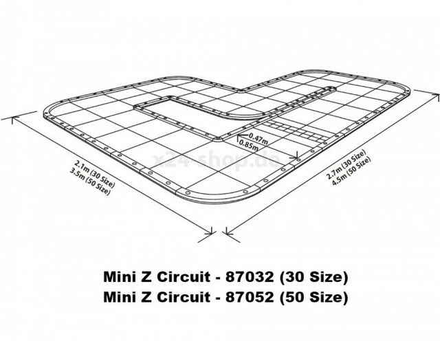 KYOSHO MINI-Z GRAND PRIX CIRCUIT 50 URETHANE (48 MATS - 50X50)