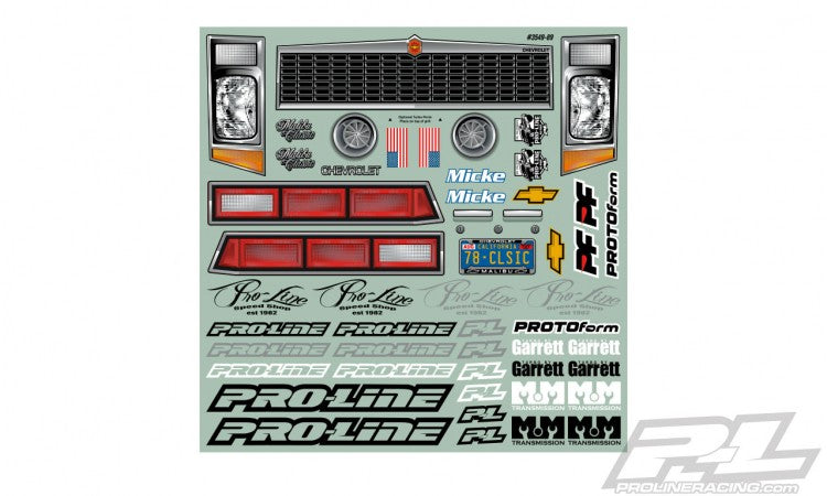 Proline Body 1978 Chevrolet Malibu Clear Slash 2WD Drag Car